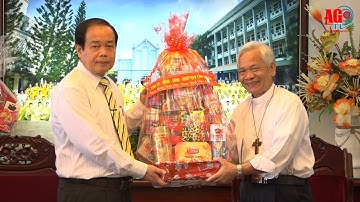 Chủ tịch UBND tỉnh Vương Bình Thạnh chúc Tết Công an tỉnh và các tổ chức tôn giáo