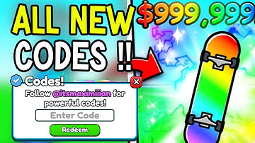 SKATEBOARD SIMULATOR CODES 2025 - SKATEBOARD SIMULATOR ROBLOX CODES !