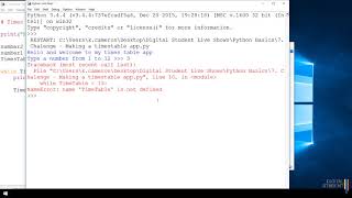 7. Making a times Table Programme | Python 3 Basics Series- Digital Student Online School