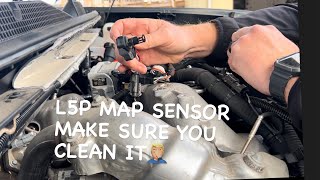 HOW TO Clean MAP SENSOR 2020 L5P Duramax Always check it…..