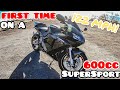 FIRST RIDE ON A 600cc SUPERSPORT | MOTOVLOG | CBR600RR | REVIEW