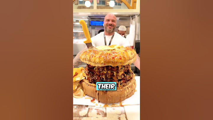 Le plus gros hamburger du monde 😱