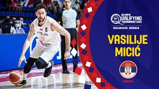 Vasilije Micić With A Cl Performance Vs. Puerto Rico Tcl Player Of The Game Fiba Oqt 2020