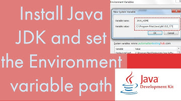 How to Install JAVA JDK and set the Environment Variable Path for JDK and enable it.