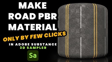 Easy Tutorial: make PBR Road Material by few clicks