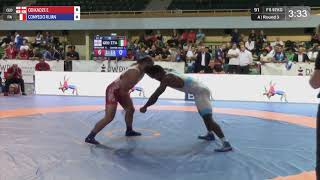 Round 3 FS - 97 kg: E. ODIKADZE (GEO) v. A. CONYEDO RUAN (ITA)