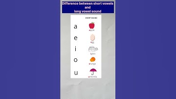 Difference between short vowels and long vowels sound#youtubeshorts#kidsvideo#shorts