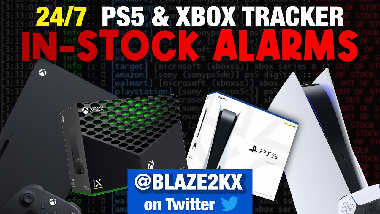 24/7 PS5 & Xbox Series X Restock Drop Stream with alerts and music!