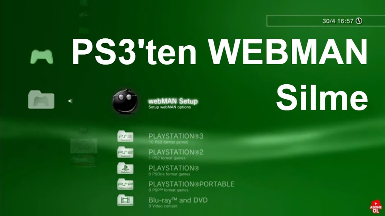 Webman kald rma lemi ps3 4 85 ve zeri s r mlerde youtube