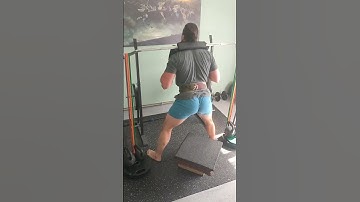 SSB box squat (speed squats) with loads of bands #conjugatemethod