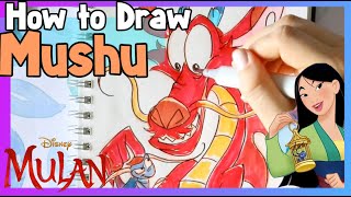 How to Draw MUSHU from Disney's Animation MULAN