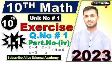 Standard 🔥Pure Quadratic Form| 10th class Math Exercise 1.1 Q-No 1-Part ( iv )|Alive Science Academy