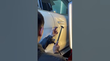 Thumbnail of ASMR - Is he tapping to a song playing in his head? #paintlessdentrepair #carrepair #tap