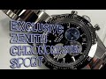 Zenith Chronomaster Sport: life down to a 1/10th of a second!