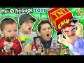 HELLO NEIGHBOR GIVES US HIS TOYS!!  FGTEEV Boys Video Game Surprise Box from MART (Plushies Figures)