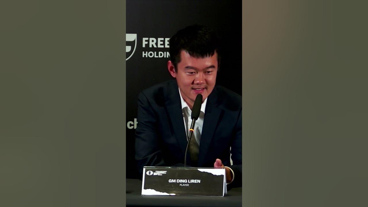 International Chess Federation on X: Ding Liren: Actually, I am not so  nervous at this point I needed to tell myself the game was very  important, but I did not feel emotional. #