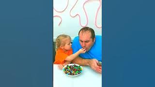 OMG!!!Dad bites baby's finger! #shorts