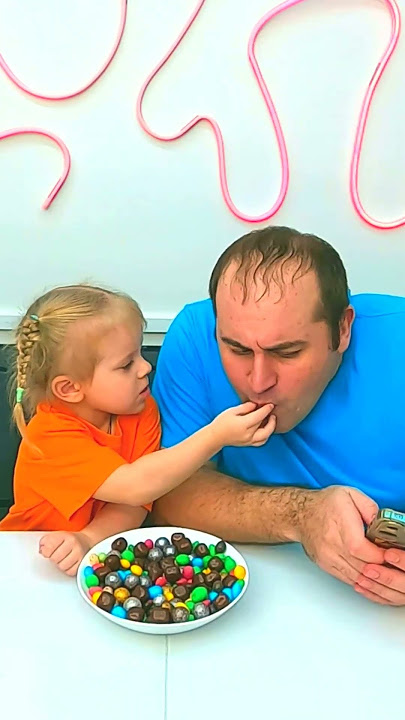OMG!!!Dad bites baby's finger! #shorts