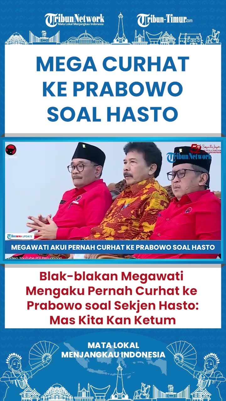 SHORT Sesama Ketum, Megawati Blak-blakan Curhat Soal Hasto Ke Prabowo Subianto!