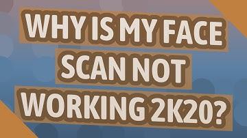 Why is my face scan not working 2k20?