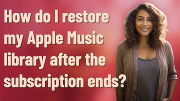 How do I restore my Apple Music library after the subscription ends?