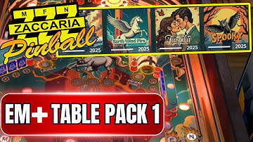 Zaccaria Pinball - EM+ Table Pack 1 (NEW, 2025) | Gameplay & Commentary