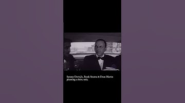 Thumbnail of Frank Sinatra, Dean Martin, Sammy Davis Jr. planning a show in a car in 1965 - The Rat Pack #shorts