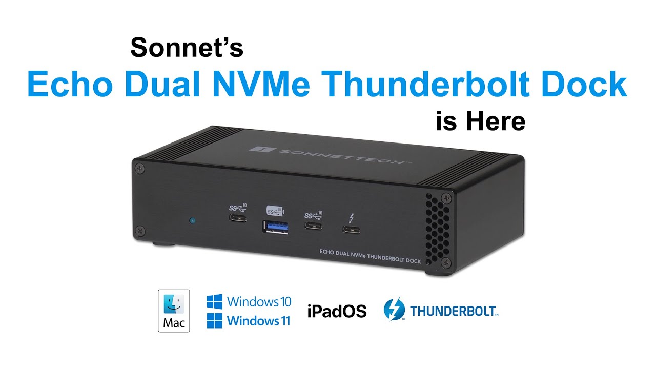 Echo Dual NVMe Thunderbolt Dock- Product Overview - YouTube
