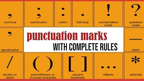 Punctuation marks | Punctuation marks in English grammar in Urdu/Hindi