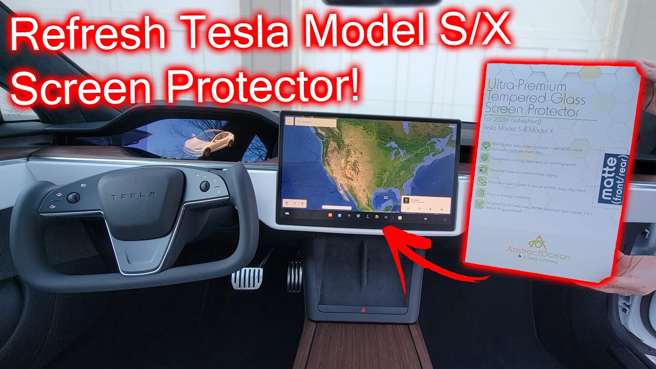 First Refresh Model S/X Accessory: Front and Rear Screen Protectors 