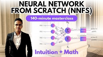 Neural Network From Scratch (NNFS): A 140-minute lecture | Intuition + Mathematical foundation