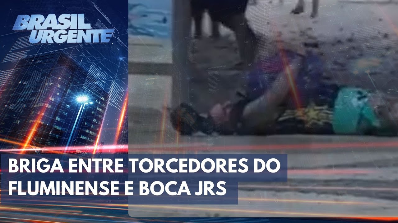 Briga entre torcedores do Boca e do Fluminense em Copacabana | Brasil Urgente
