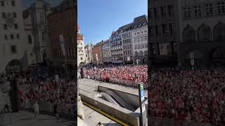 Bayern fans in Marienplatz