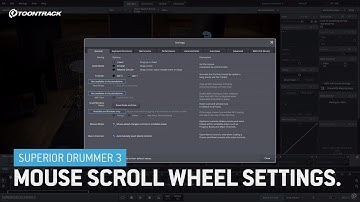 Superior Drummer 3 – Mouse Scroll Wheel Settings