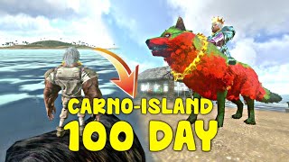 I SURVIVE 100 DAY IN ARK MOBILE CARNO ISLAND LAND AND WATER | LazySubra