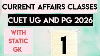Media Current Affairs Daily class -1 For CUET PG &amp; CUET UG 
