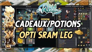 WAKFU MONOCOMPTE - POTION BUTINS / CADEAUX - EVOLUTION DU STUFF SRAM EN LEGENDAIRE !