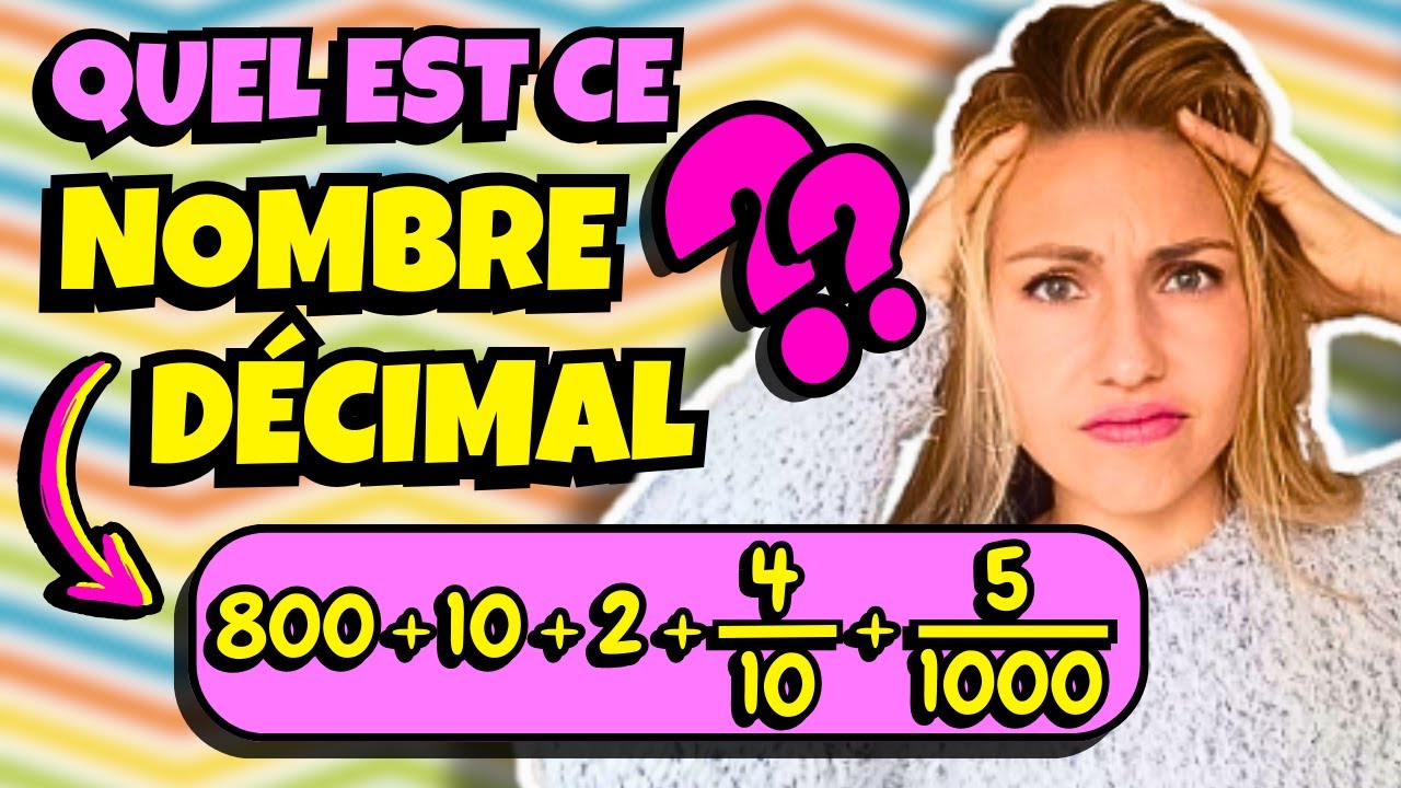 Je te montre comment DÉCOMPOSER un NOMBRE DÉCIMAL - 6ème