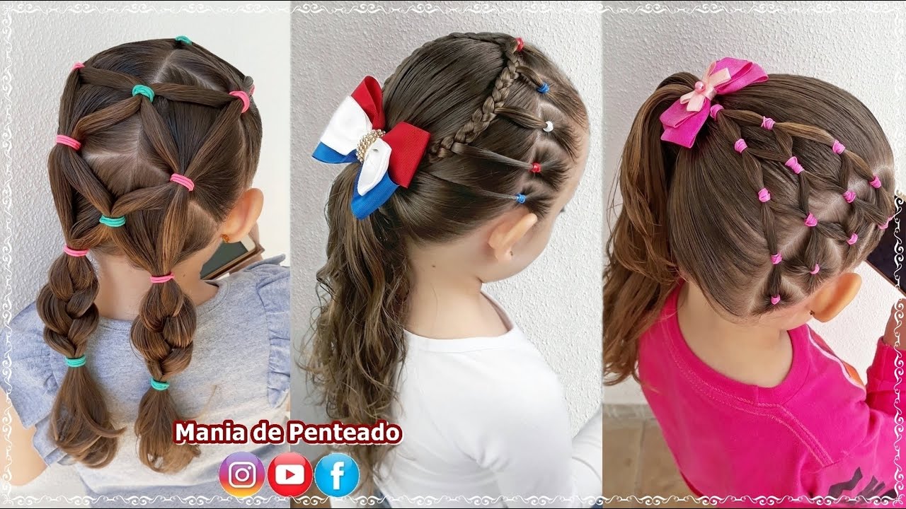 Penteado Infantil Fácil e Rápido com - Mania de Penteado