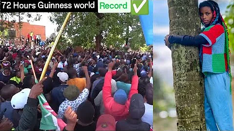 72 Hours Hugging a tree Guinness world record Truphena muthoni 