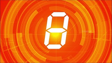 Countdown 9 to 0 (Digital Timer) - Motion Graphics (20 sec) | STRIKKAR