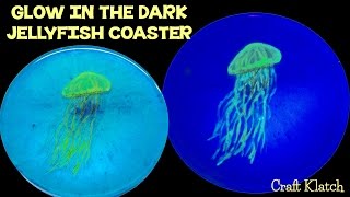 Jellyfish Glow in the Dark Coaster ~ Another Coaster Friday Craft Klatch