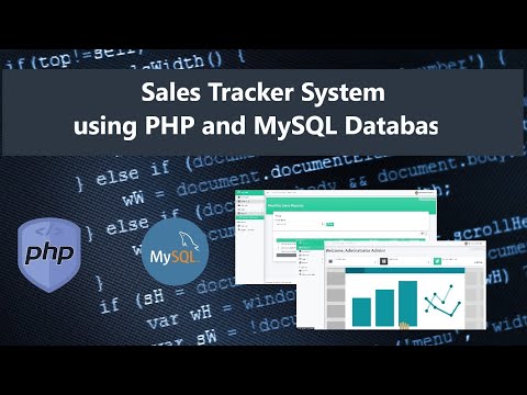 Sales Tracker Management System using PHP DEMO