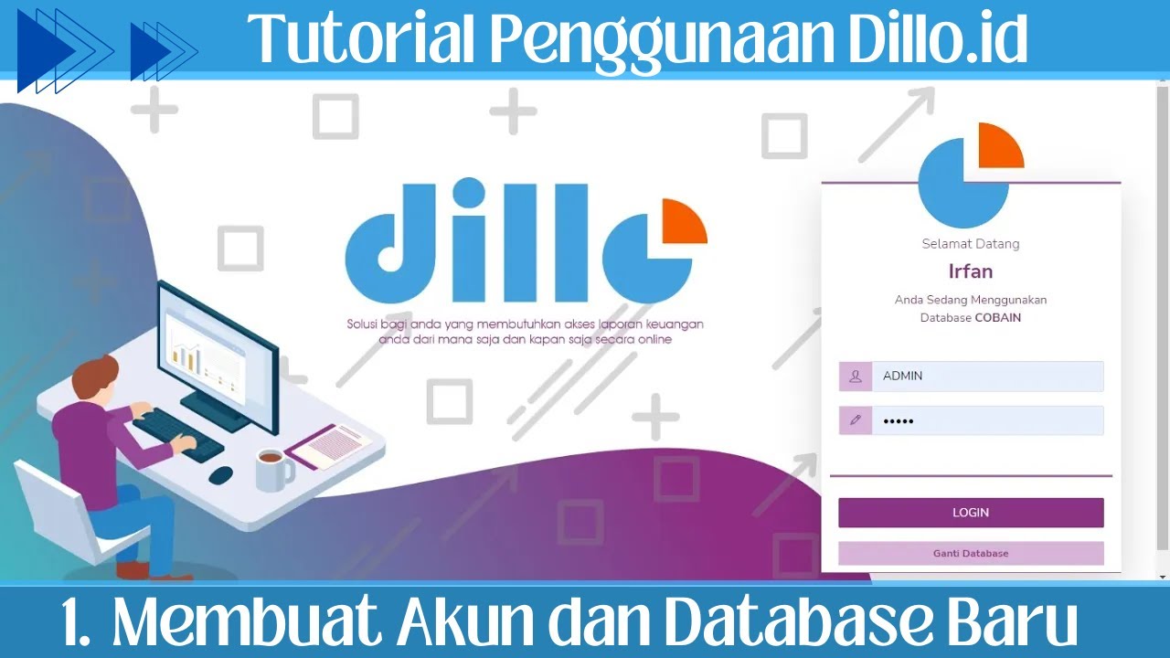TUTORIAL PENGGUNAAN DILLO PART 1 : MEMBUAT AKUN DAN DATABASE BARU - YouTube