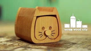 DIY mini bandsaw box - The cat - YouTube