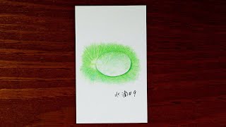 水滴を描いていく # 9 | Draw water | Colored pencils
