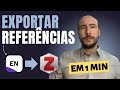 Como exportar referências do EndNote para o Zotero?