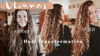 Curly Girl Hair Transformation! VLOGMAS day 3!