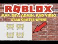 ROBLOX METAVERSE DEV, ADMIN, MVP, AND VIDEO STAR CRATES HAVE OPENED!