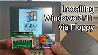 Installing Windows 3.11 onto a Toshiba Portege T3600CT